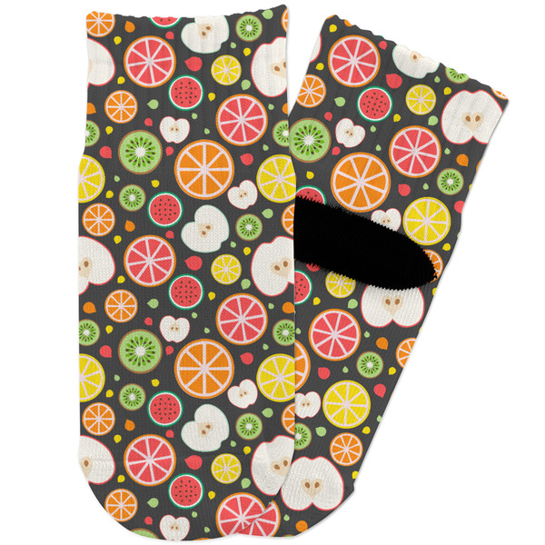 Custom Apples & Oranges Toddler Ankle Socks