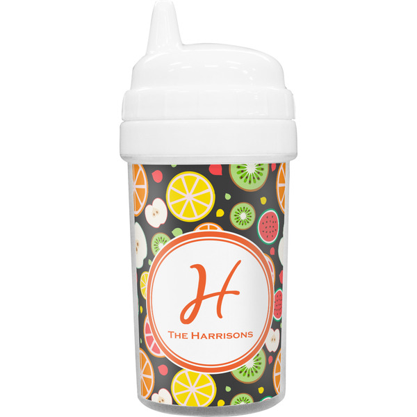 Custom Apples & Oranges Toddler Sippy Cup (Personalized)
