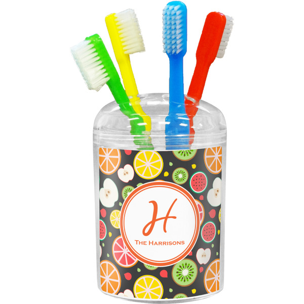 Custom Apples & Oranges Toothbrush Holder (Personalized)