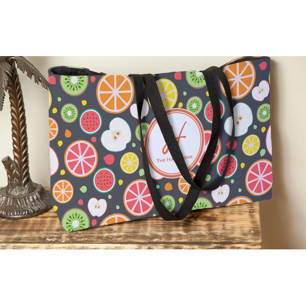 Apples & Oranges Tote w/Black Handles - Lifestyle View
