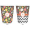 Apples & Oranges Trash Can White - Front and Back - Apvl