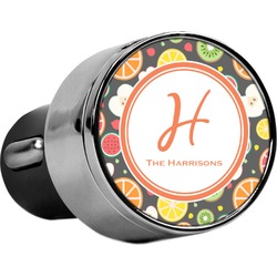 Apples & Oranges USB Car Charger (Personalized)