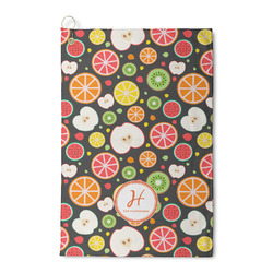 Apples & Oranges Waffle Weave Golf Towel (Personalized)