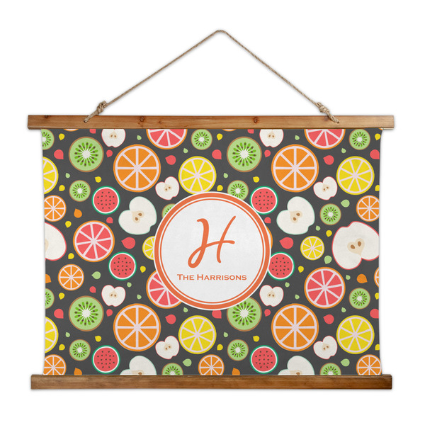 Custom Apples & Oranges Wall Hanging Tapestry - Wide (Personalized)