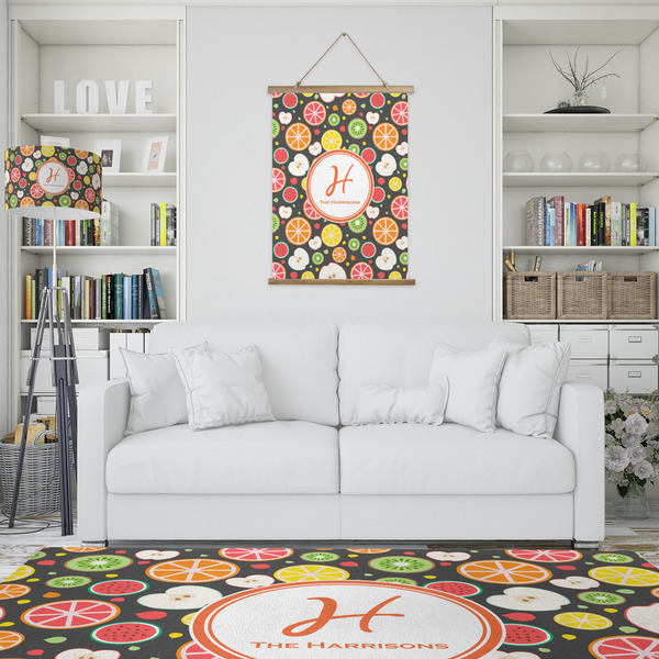 Apples & Oranges Wall Hanging Tapestry - Portrait - IN CONTEXT