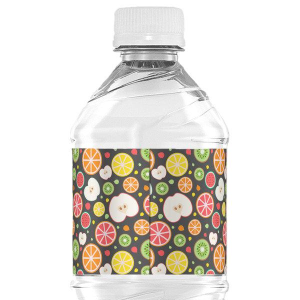 Apples & Oranges Water Bottle Label - Back View