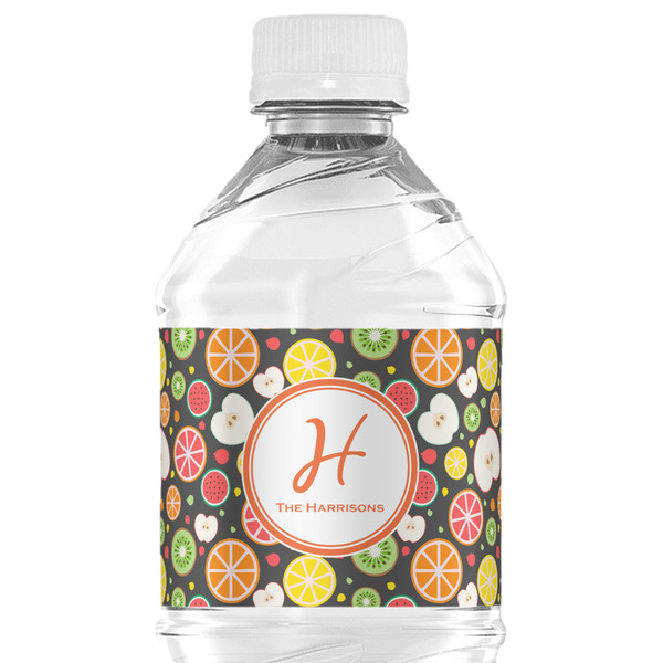 Custom Apples & Oranges Water Bottle Labels - Custom Sized (Personalized)