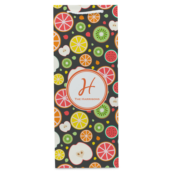 Apples & Oranges Wine Gift Bag - Gloss - Front