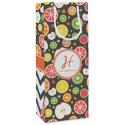 Apples & Oranges Wine Gift Bags - Matte (Personalized)