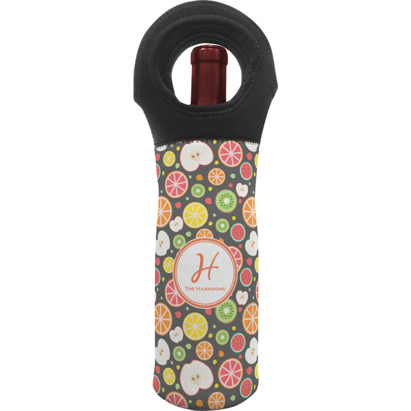 Custom Apples & Oranges Wine Tote Bag (Personalized)
