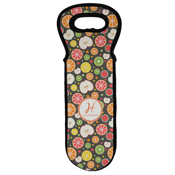 Custom Apples & Oranges Wine Tote Bag (Personalized)