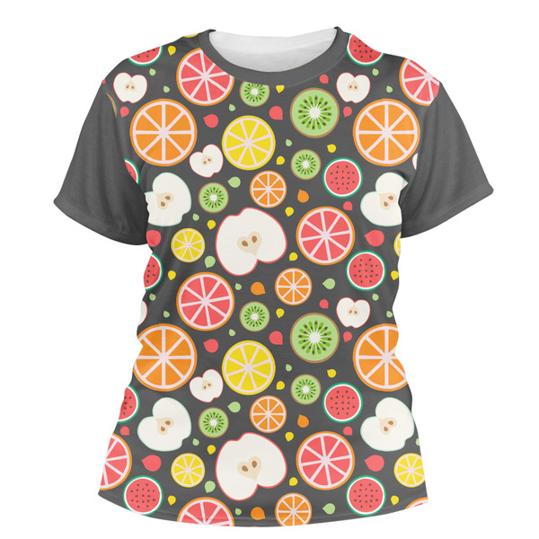 Custom Apples & Oranges Women's Crew T-Shirt - Medium