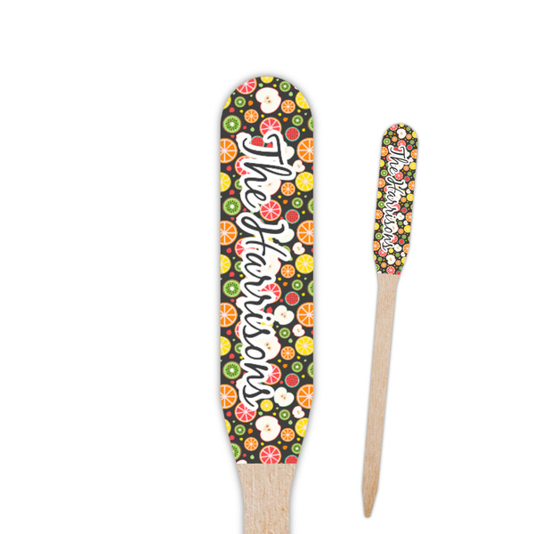 Custom Apples & Oranges Paddle Wooden Food Picks (Personalized)