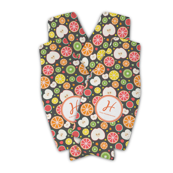 Apples & Oranges Zipper Bottle Cooler - Set of 4 - PARENT MAIN (flat)