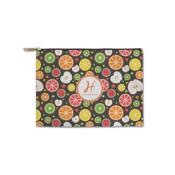 Custom Apples & Oranges Zipper Pouch - Small - 8.5"x6" (Personalized)