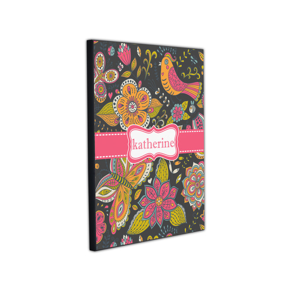 Birds & Butterflies 11x14 Wood Print - Angle View