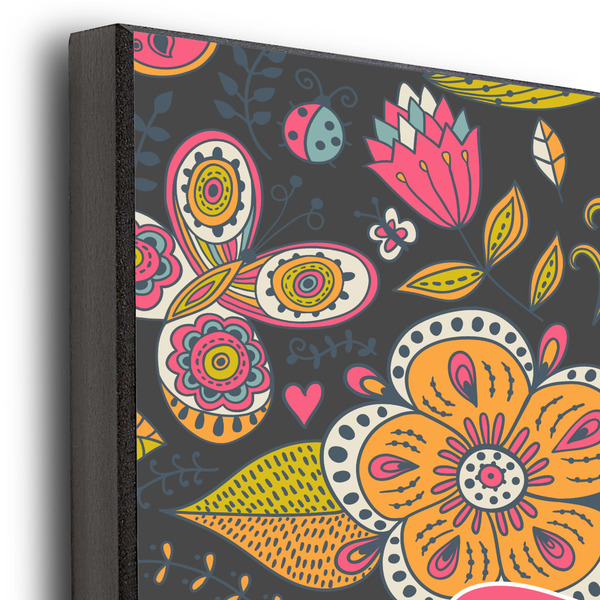 Birds & Butterflies 11x14 Wood Print - Closeup