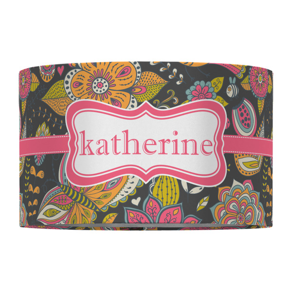 Birds & Butterflies 12" Drum Lampshade - FRONT (Fabric)