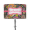 Birds & Butterflies 12" Drum Lampshade - ON STAND (Fabric)