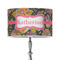 Birds & Butterflies 12" Drum Lampshade - ON STAND (Poly Film)