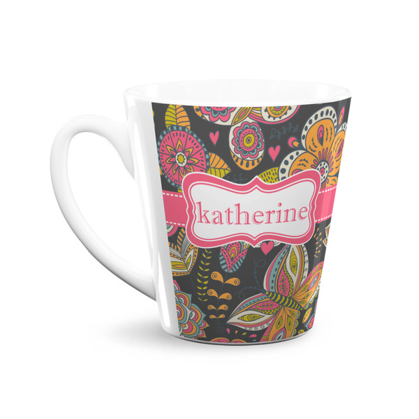 Birds & Butterflies 12 Oz Latte Mug - Front