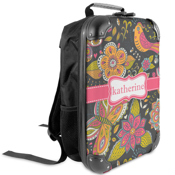 Custom Birds & Butterflies Kids Hard Shell Backpack (Personalized)