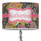 Birds & Butterflies 16" Drum Lampshade - ON STAND (Poly Film)