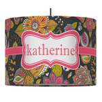 Birds & Butterflies Drum Pendant Lamp (Personalized)