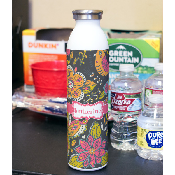 Birds & Butterflies 20oz Water Bottles - Full Print - In Context