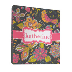 Birds & Butterflies 3 Ring Binder - Full Wrap - 1" (Personalized)