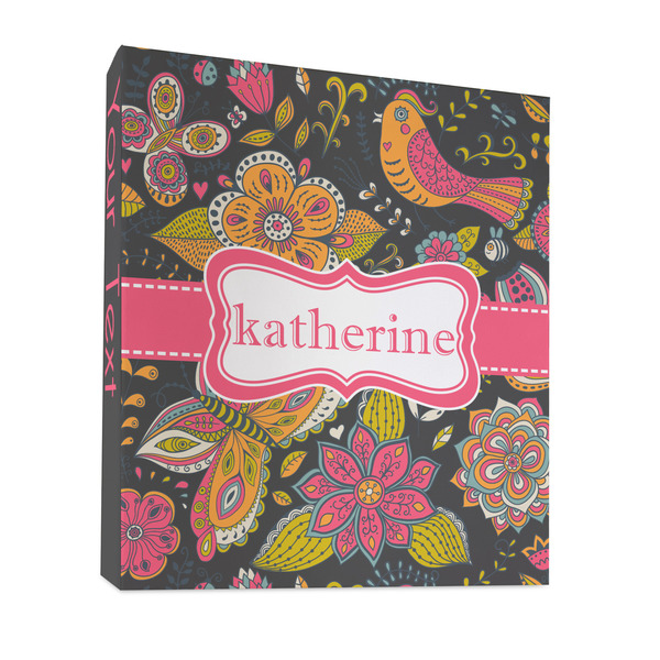 Birds & Butterflies 3 Ring Binders - Full Wrap - 1" - FRONT