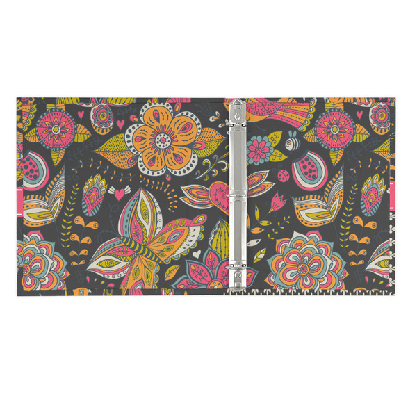Birds & Butterflies 3 Ring Binders - Full Wrap - 1" - OPEN INSIDE
