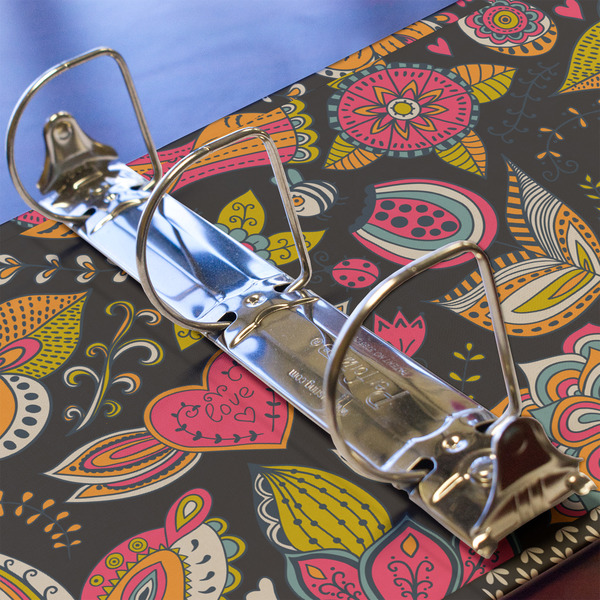 Birds & Butterflies 3 Ring Binders - Full Wrap - 2" - DETAIL