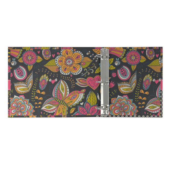 Birds & Butterflies 3 Ring Binders - Full Wrap - 2" - OPEN INSIDE