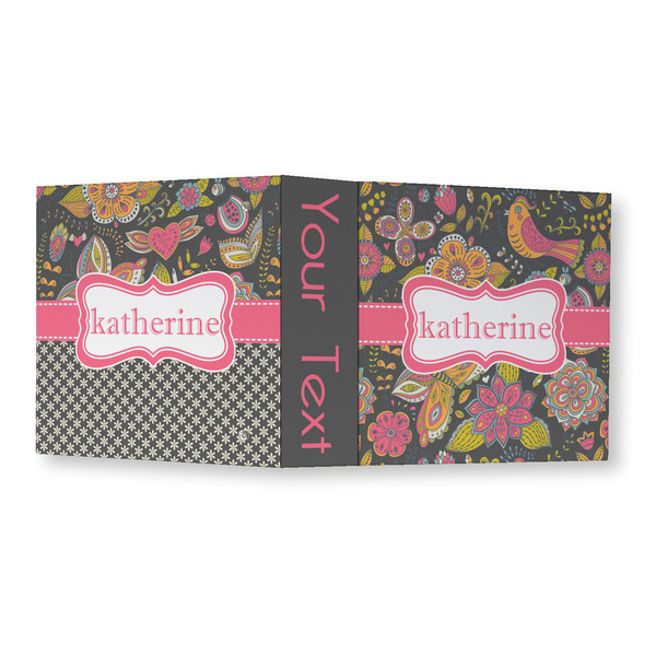 Birds & Butterflies 3 Ring Binders - Full Wrap - 3" - OPEN OUTSIDE