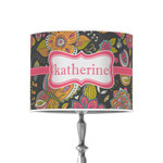 Birds & Butterflies 8" Drum Lamp Shade - Poly-film (Personalized)