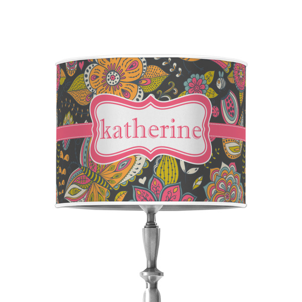 Custom Birds & Butterflies 8" Drum Lamp Shade - Poly-film (Personalized)