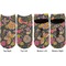 Birds & Butterflies Adult Ankle Socks - Double Pair - Front and Back - Apvl