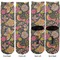 Birds & Butterflies Adult Crew Socks - Double Pair - Front and Back - Apvl