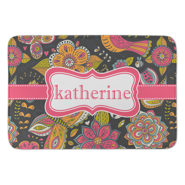 Custom Birds & Butterflies Anti-Fatigue Kitchen Mat (Personalized)