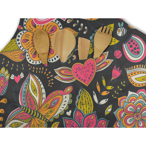Birds & Butterflies Apron - Pocket Detail with Props