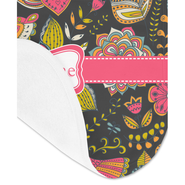 Birds & Butterflies Baby Bib - AFT detail