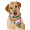 Birds & Butterflies Dog Bandana Scarf w/ Name or Text