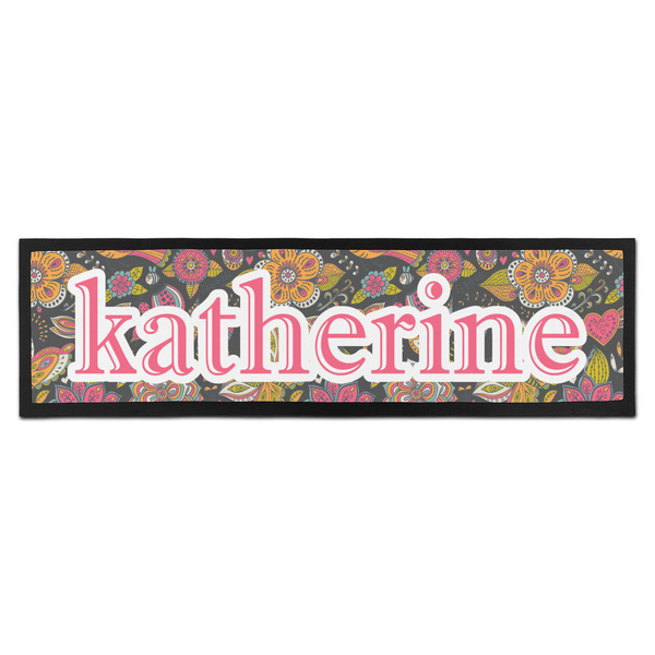 Custom Birds & Butterflies Bar Mat - Large (Personalized)