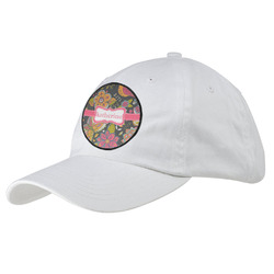 Birds & Butterflies Baseball Cap - White (Personalized)
