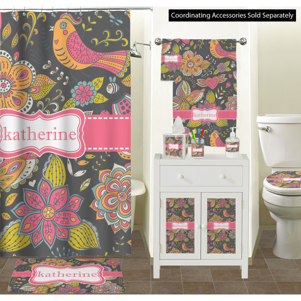 Birds & Butterflies Bathroom Scene