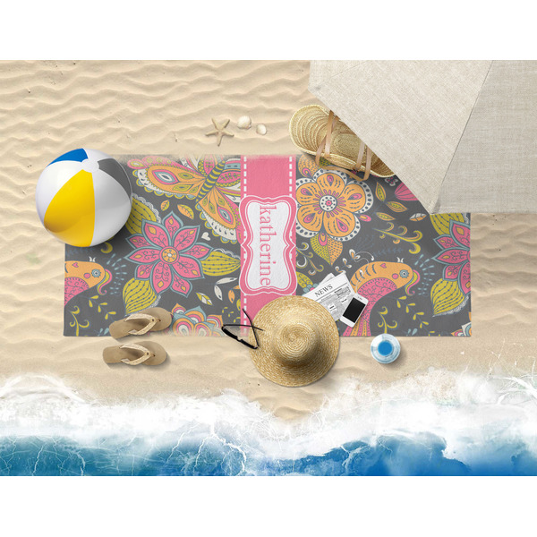 Birds & Butterflies Beach Towel Lifestyle