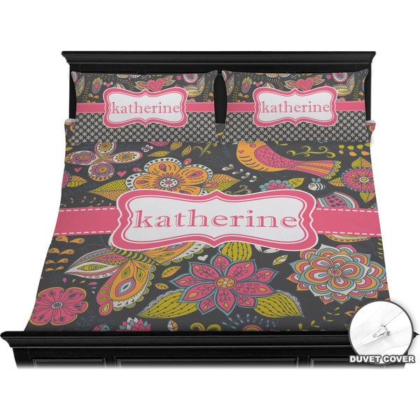 Birds & Butterflies Bedding Set (King) - Duvet