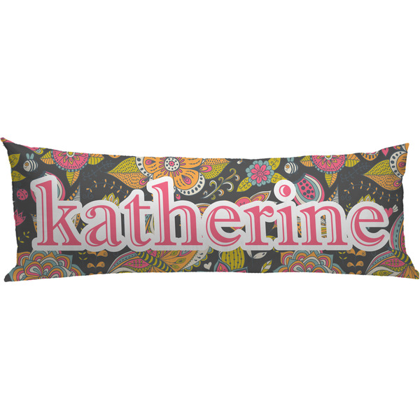 Custom Birds & Butterflies Body Pillow Case (Personalized)