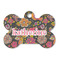 Birds & Butterflies Bone Shaped Dog ID Tag (Personalized)